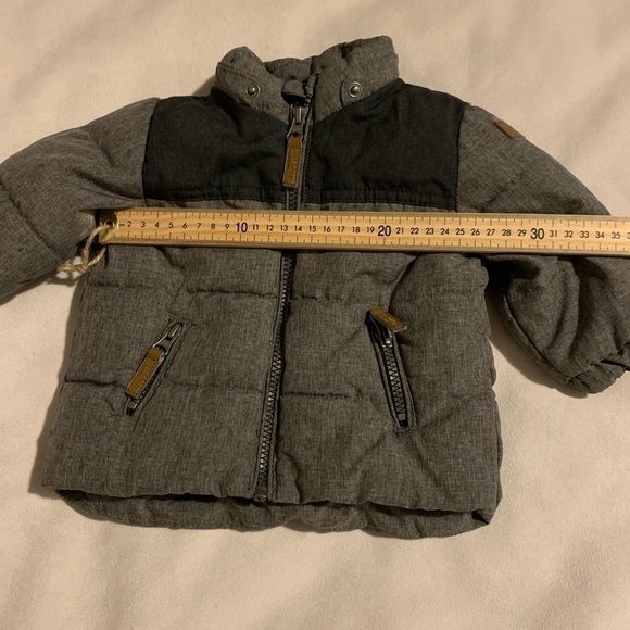 H&M Boys Tiny Crew NY Gray/Black Winter Coat with Removable Hood Size 4-… - Picture 6 of 6